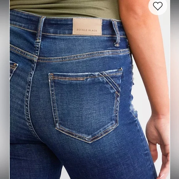 Buckle Black Fit No. 75 Cropped Straight Stretch Jean - Picture 3 of 9